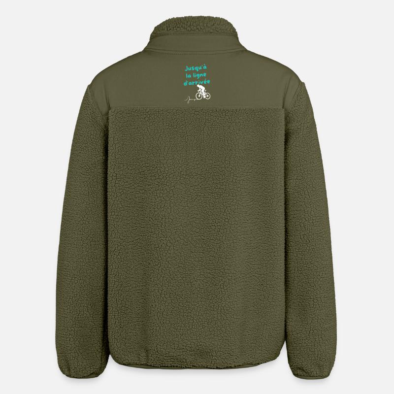 Persévérance Jusqu'à la Ligne d'Arrivée - Veste sherpa unisexe coupe décontractée Stanley/Stella - kaki
