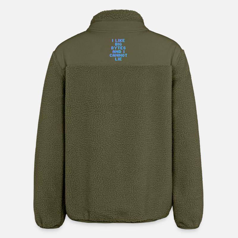 I like big bytes - Relaxed Fit Unisex Sherpa Jacket by Stanley/Stella - khaki
