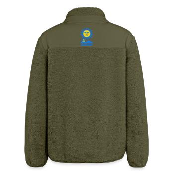 Greece Sun Art - Relaxed Fit Unisex Sherpa Jacket by Stanley/Stella - khaki - Back