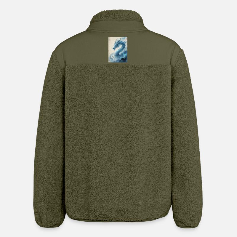 Der Erste Wind: Blauer Drache – Wiederbelebung - Relaxed Fit Unisex Sherpajacke von Stanley/Stella - Khaki