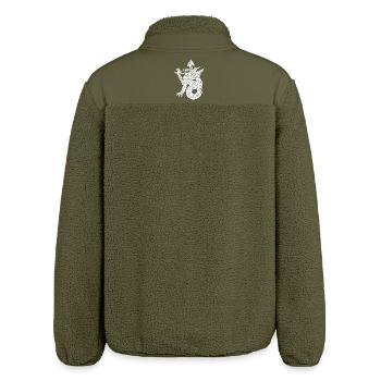 Dragon blanc - Veste sherpa unisexe coupe décontractée Stanley/Stella - kaki - Dos