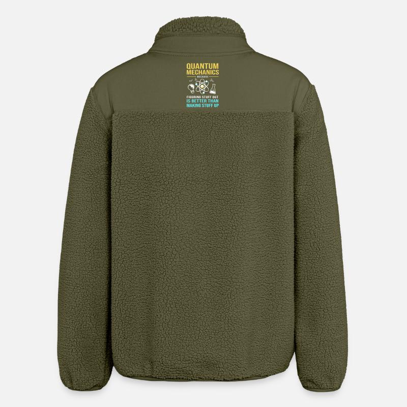 Quantenphysik Quantenmechanik Quantensprung - Relaxed Fit Unisex Sherpajacke von Stanley/Stella - Khaki