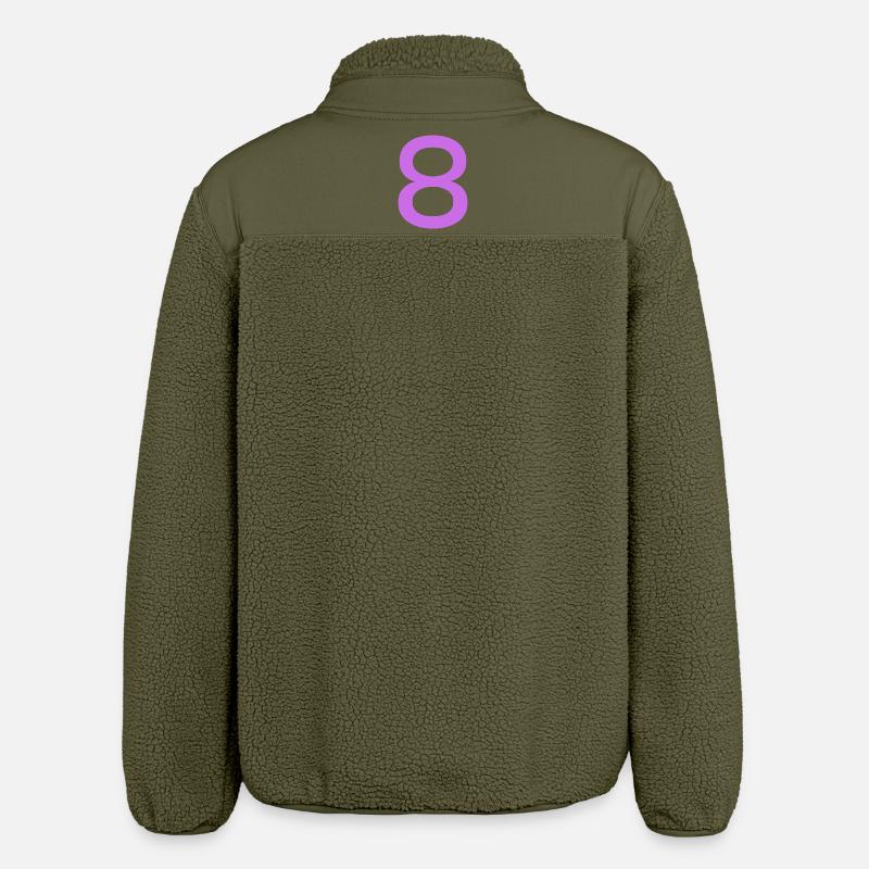 8 - Relaxed Fit Unisex Sherpa Jacket by Stanley/Stella - khaki