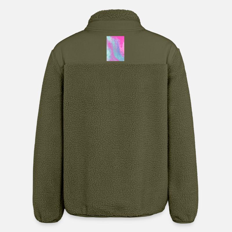 Gradientfjeder, tilpasselig - Stanley/Stella unisex sherpajakke afslappet pasform - khaki