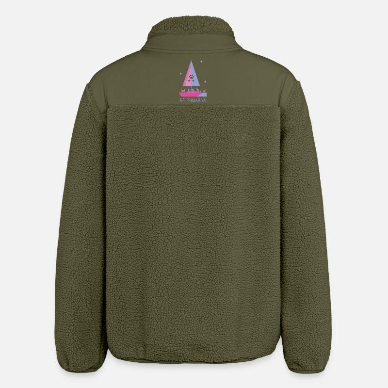 Katzamaran Boot - Relaxed Fit Unisex Sherpajacke von Stanley/Stella - Khaki