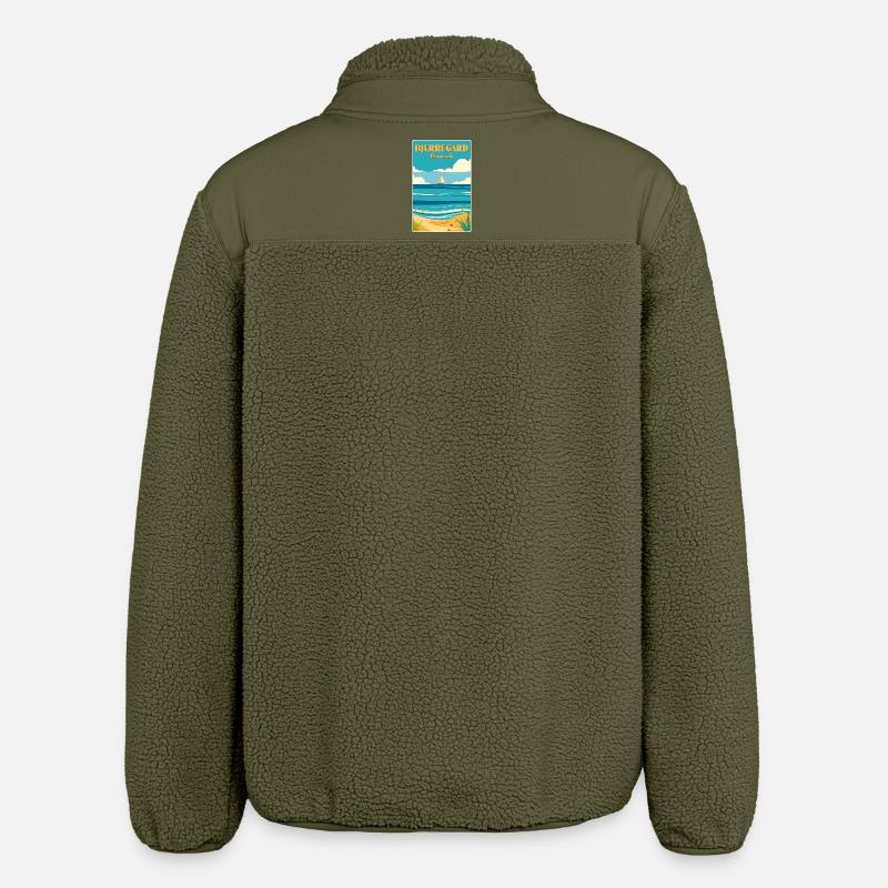 Bjerregard, Denmark - Relaxed Fit Unisex Sherpa Jacket by Stanley/Stella - khaki