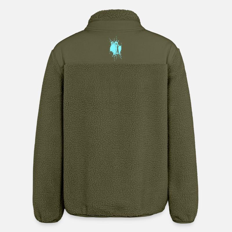 Freiheitsstatue in a Splash > Vectorgraphic - Relaxed Fit Unisex Sherpajacke von Stanley/Stella - Khaki