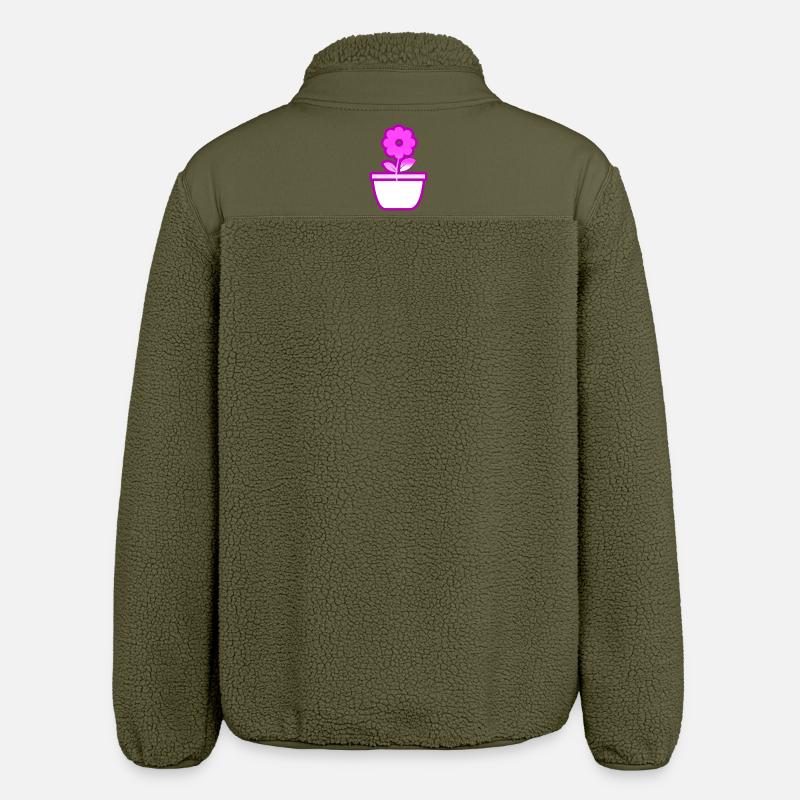 Fleur - Veste sherpa unisexe coupe décontractée Stanley/Stella - kaki