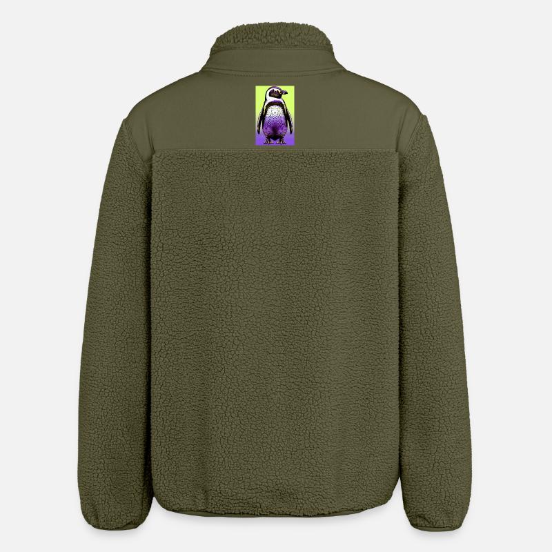 penguin - Relaxed Fit Unisex Sherpa Jacket by Stanley/Stella - khaki