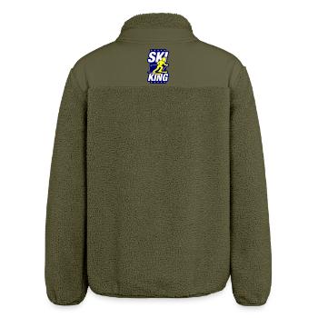 Ski King - Relaxed Fit Unisex Sherpa Jacket by Stanley/Stella - khaki - Back
