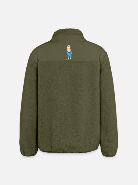 Alpaca Secretary Folder Office - Relaxed Fit Unisex Sherpa Jacket by Stanley/Stella - khaki