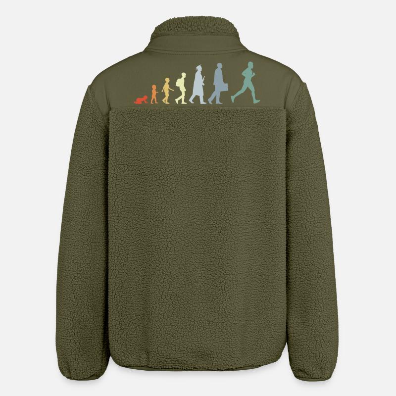 Évolution du coureur - Veste sherpa unisexe coupe décontractée Stanley/Stella - kaki