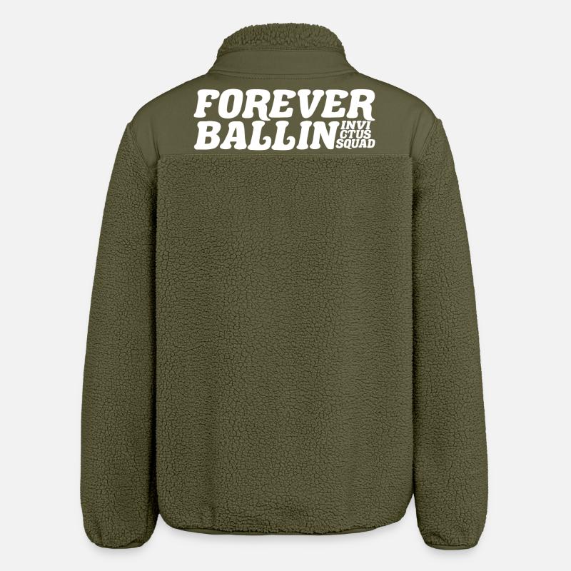 Équipe Forever Ballin - Veste sherpa unisexe coupe décontractée Stanley/Stella - kaki