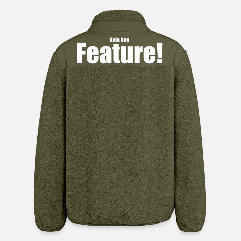Kein Bug Feature! - Relaxed Fit Unisex Sherpajacke von Stanley/Stella - Khaki