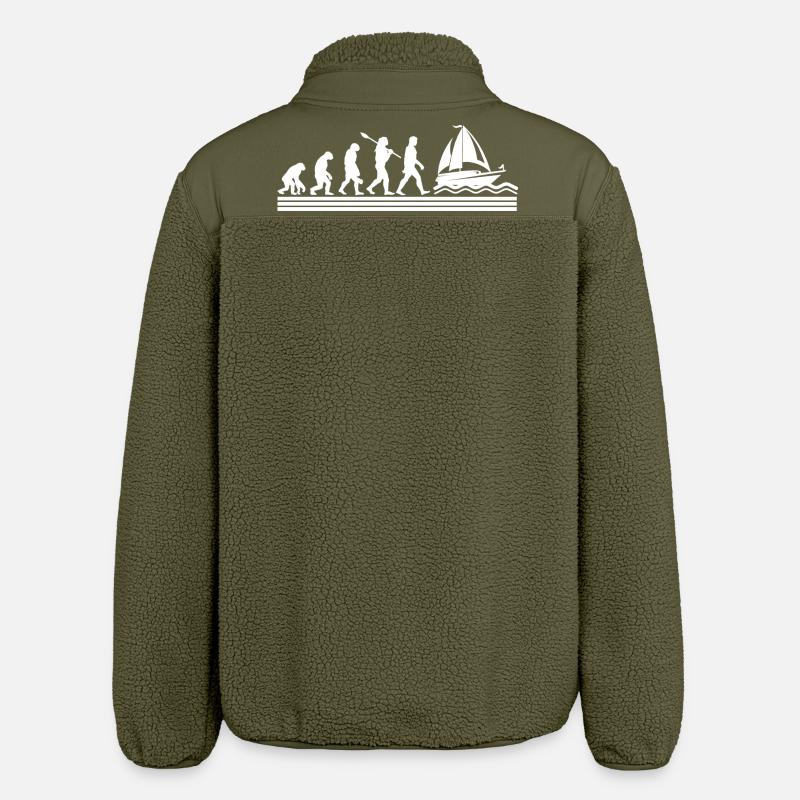 Voilier Sailor Sailboat Evolution - Veste sherpa unisexe coupe décontractée Stanley/Stella - kaki