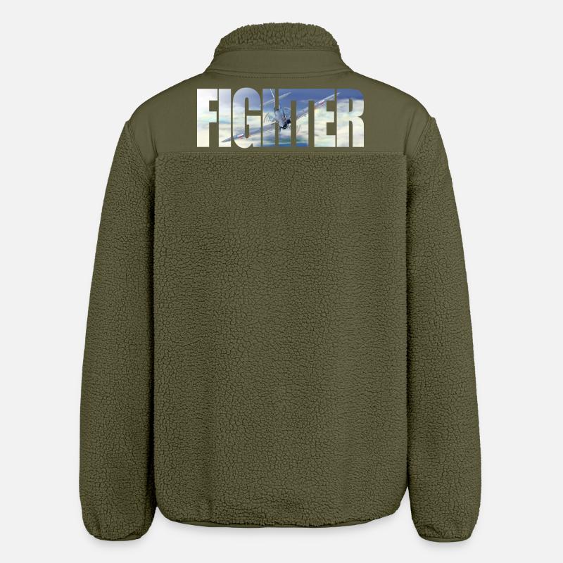 Chasseur Spitfire - Veste sherpa unisexe coupe décontractée Stanley/Stella - kaki