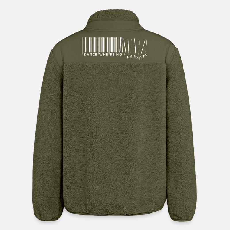 dance where no line exists - Relaxed Fit Unisex Sherpa Jacket by Stanley/Stella - khaki