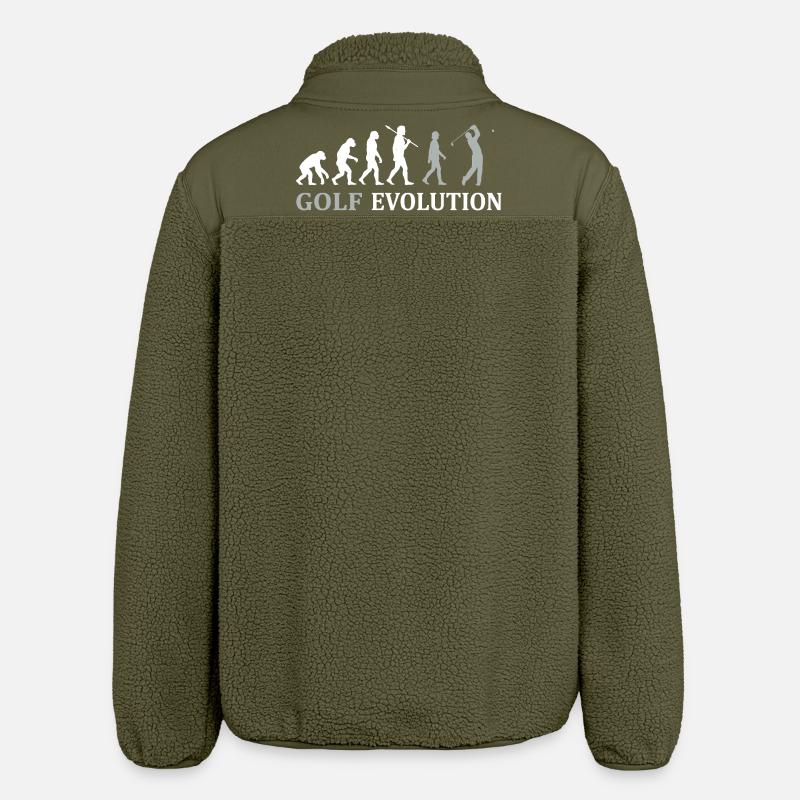 Golf Evolution – Das perfekte Golfer Geschenk - Relaxed Fit Unisex Sherpajacke von Stanley/Stella - Khaki
