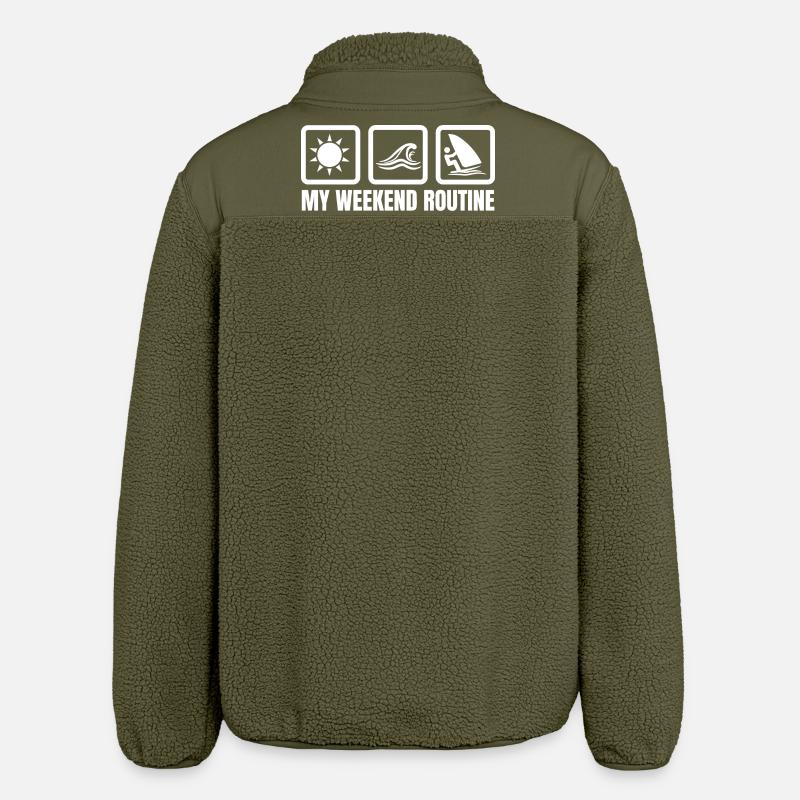 My weekend routine - Relaxed Fit Unisex Sherpa Jacket by Stanley/Stella - khaki