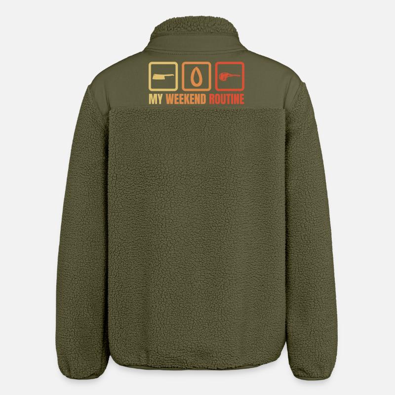 Meine Wochenendroutine - Relaxed Fit Unisex Sherpajacke von Stanley/Stella - Khaki