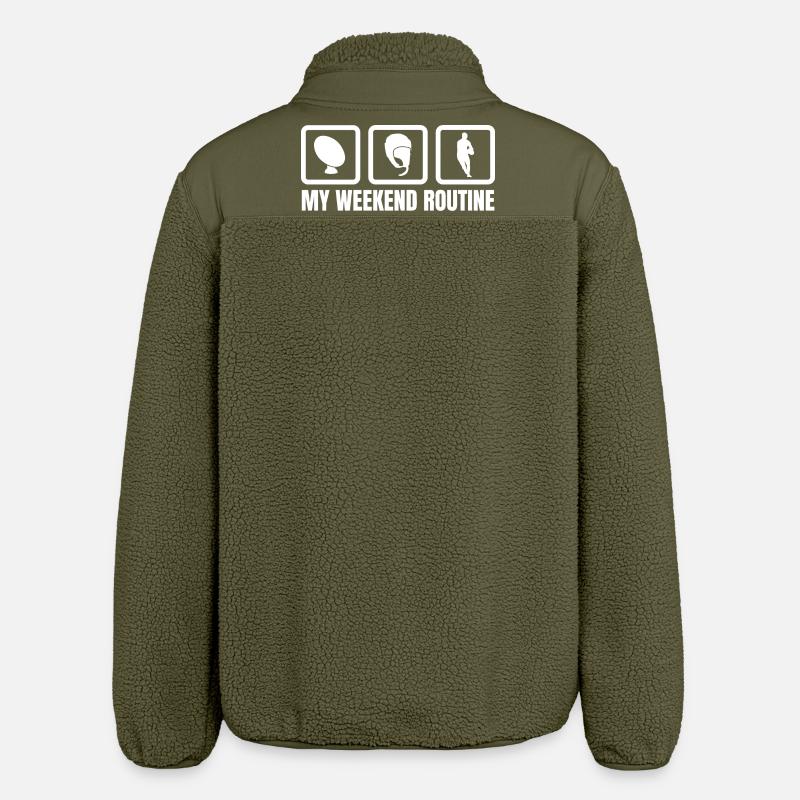 My Weekend Routine - Relaxed Fit Unisex Sherpa Jacket by Stanley/Stella - khaki