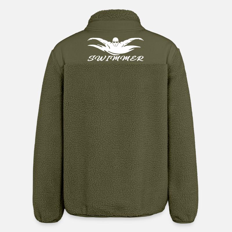 Swimmer - Relaxed Fit Unisex Sherpajacke von Stanley/Stella - Khaki