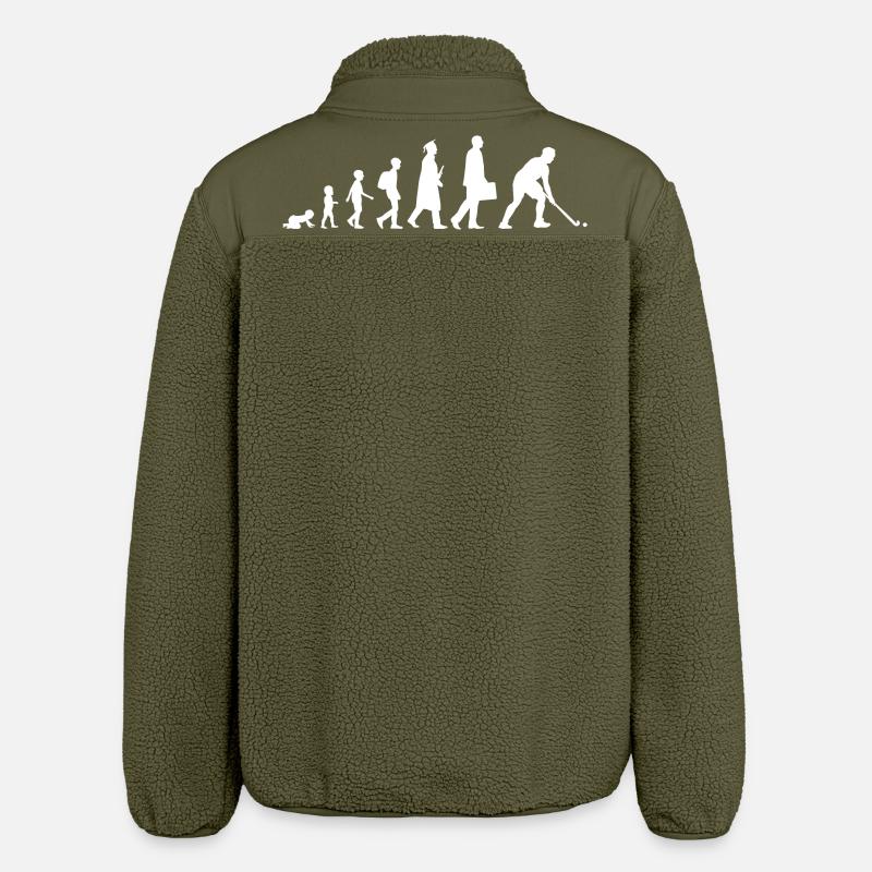 Feldhockey Evolution - Relaxed Fit Unisex Sherpajacke von Stanley/Stella - Khaki