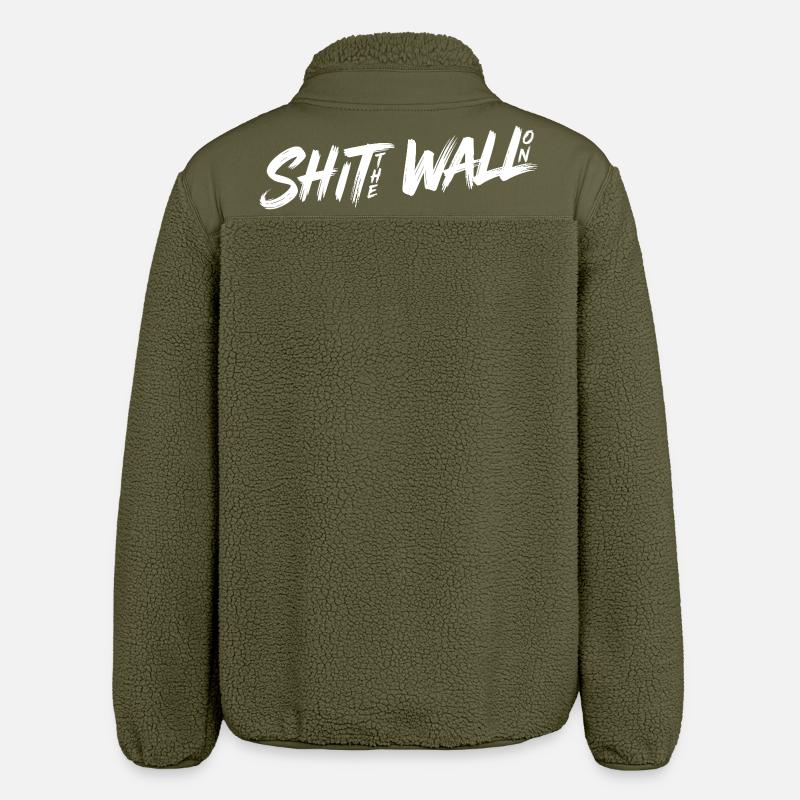 Arrête le mur - Veste sherpa unisexe coupe décontractée Stanley/Stella - kaki