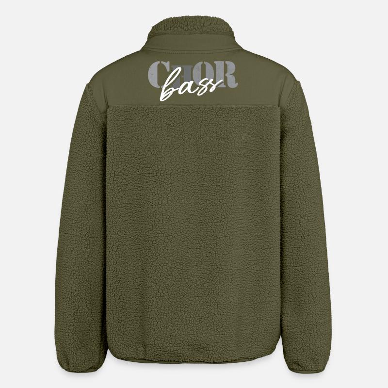 Basse de chœur - Veste sherpa unisexe coupe décontractée Stanley/Stella - kaki