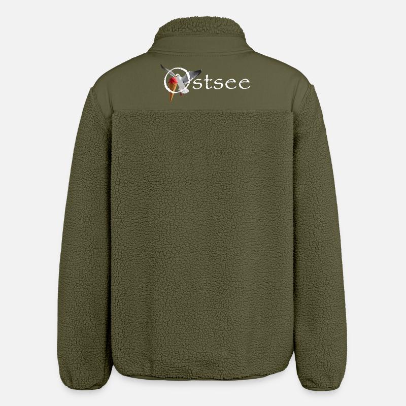 Ostsee Möwe Eisräuber Raubvogel - Relaxed Fit Unisex Sherpajacke von Stanley/Stella - Khaki