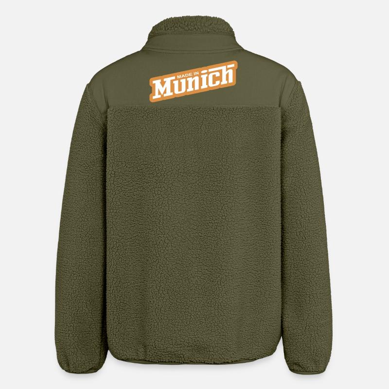 Munich - parce que c’est votre ville ! - Veste sherpa unisexe coupe décontractée Stanley/Stella - kaki