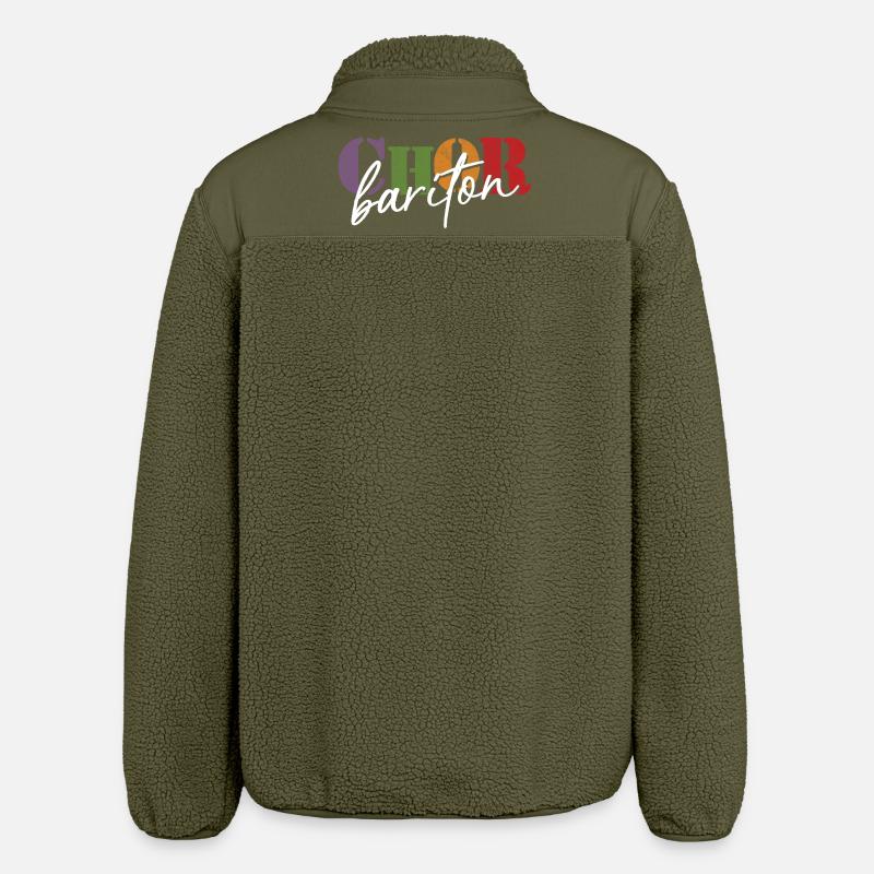 Baryton de chœur - Veste sherpa unisexe coupe décontractée Stanley/Stella - kaki