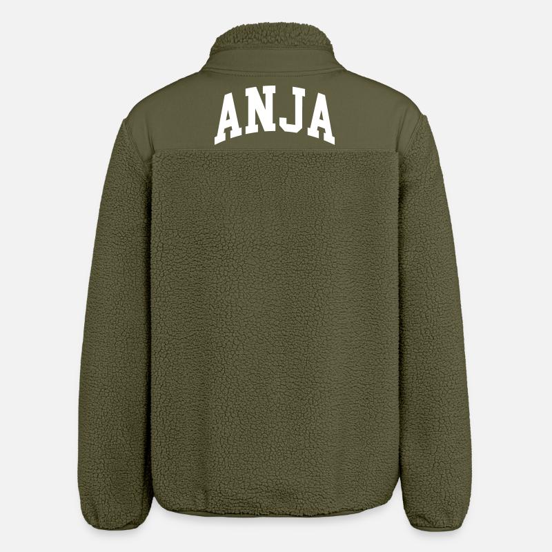 Anja - Veste sherpa unisexe coupe décontractée Stanley/Stella - kaki