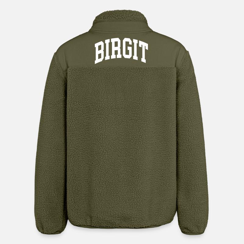 Birgit - Relaxed Fit Unisex Sherpa Jacket by Stanley/Stella - khaki