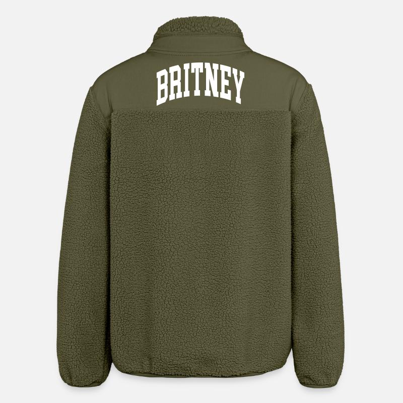 Britney - Veste sherpa unisexe coupe décontractée Stanley/Stella - kaki