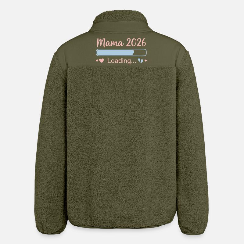 Mama 2026 Loading - Relaxed Fit Unisex Sherpajacke von Stanley/Stella - Khaki