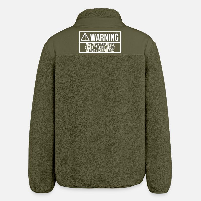 Deutscher Schäferhund - Relaxed Fit Unisex Sherpajacke von Stanley/Stella - Khaki