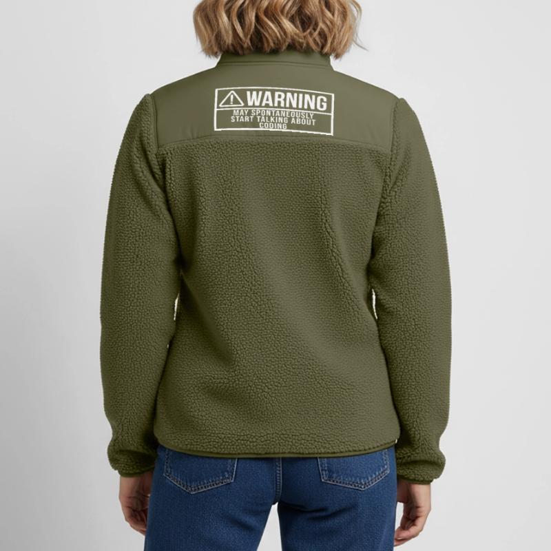 Coding Coding Coding Relaxed Fit Unisex Sherpa Jacket by Stanley/Stella