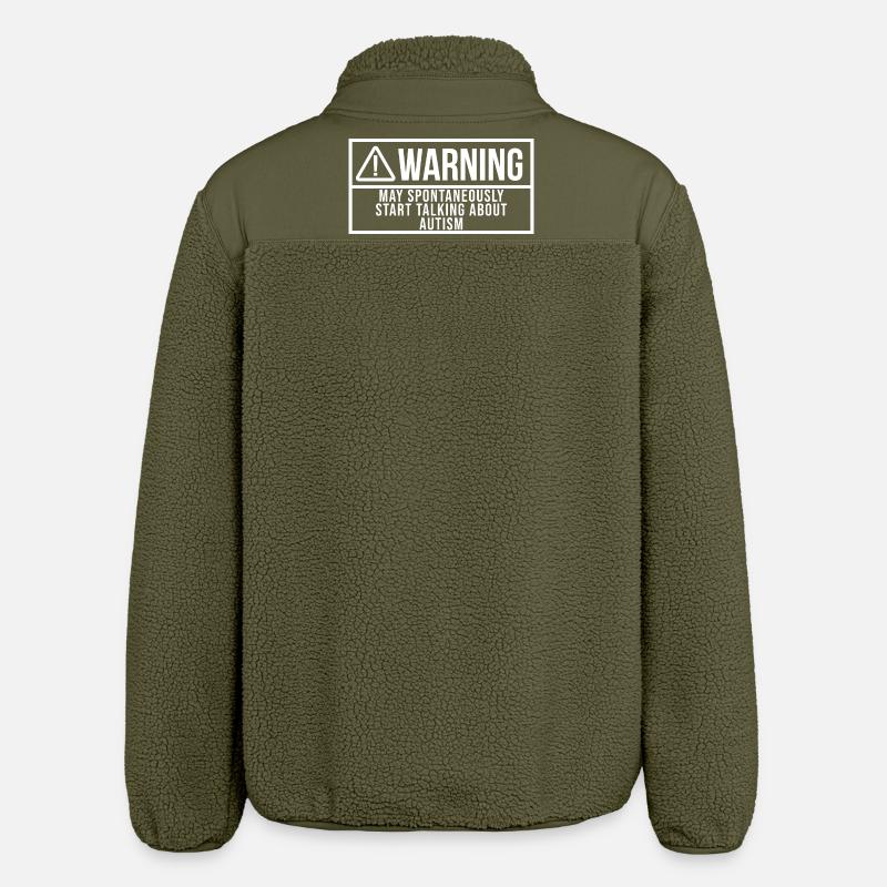 Austisme - Veste sherpa unisexe coupe décontractée Stanley/Stella - kaki