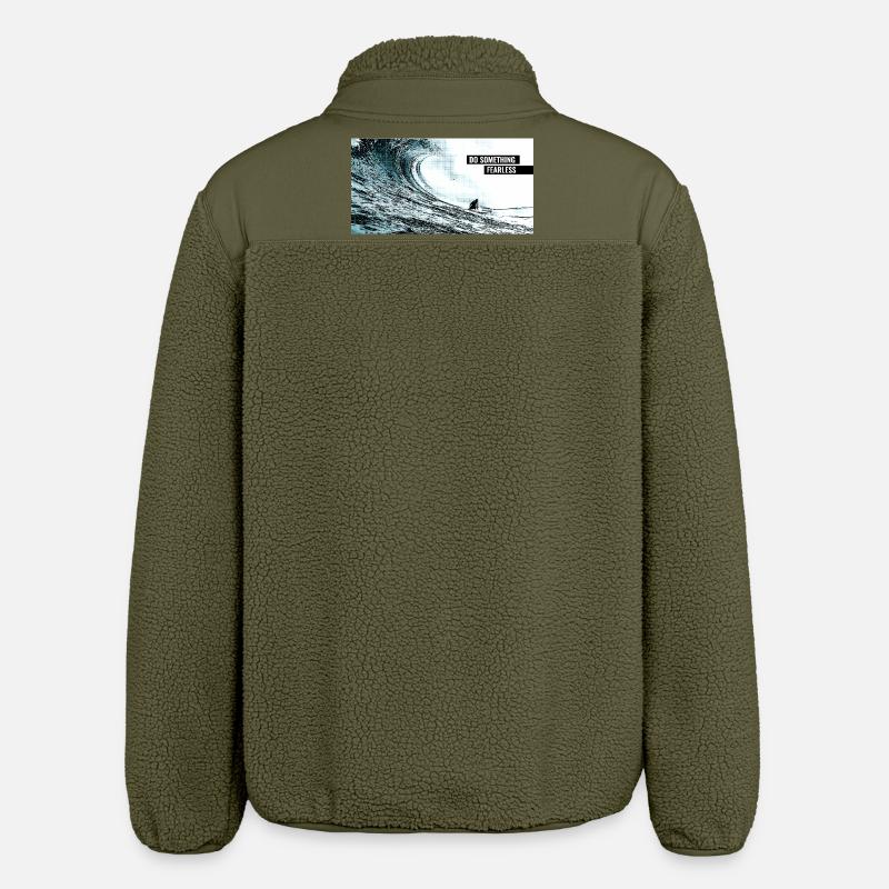 Faites quelque chose d’intrépide - Veste sherpa unisexe coupe décontractée Stanley/Stella - kaki