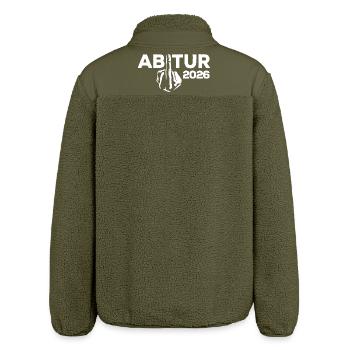 ABI 2026 Mittelfinger Abitur - Geschenk - Relaxed Fit Unisex Sherpajacke von Stanley/Stella - Khaki - Hinten