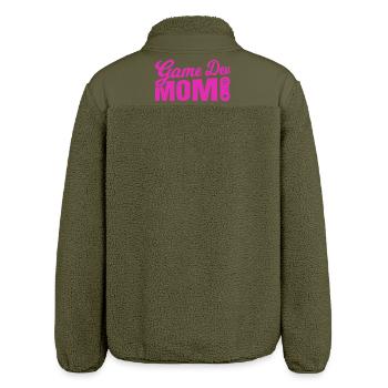Game Developer Mother - Relaxed Fit Unisex Sherpa Jacket by Stanley/Stella - khaki - Back