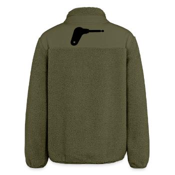 Oldtimer Trecker Zündschlüssel - Relaxed Fit Unisex Sherpajacke von Stanley/Stella - Khaki - Hinten