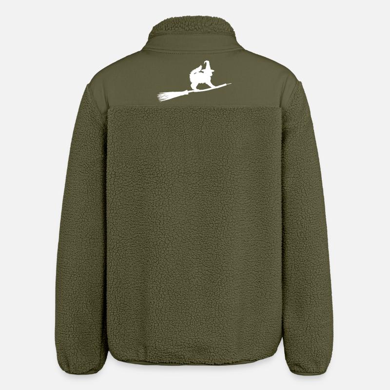 Sorcière de chat - Veste sherpa unisexe coupe décontractée Stanley/Stella - kaki