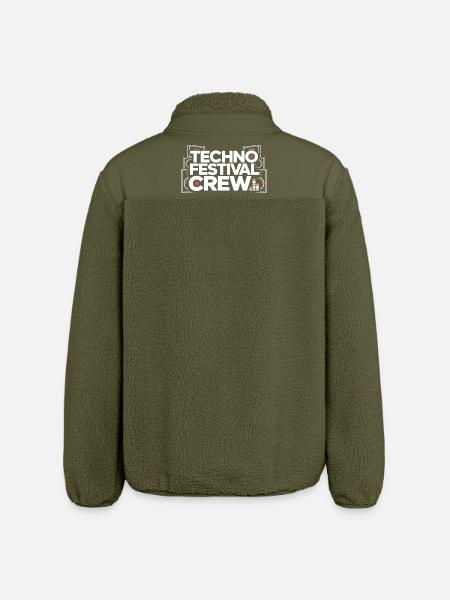 Techno Festival Crew – Techo Party Outfit - Relaxed Fit Unisex Sherpa Jacket by Stanley/Stella - khaki