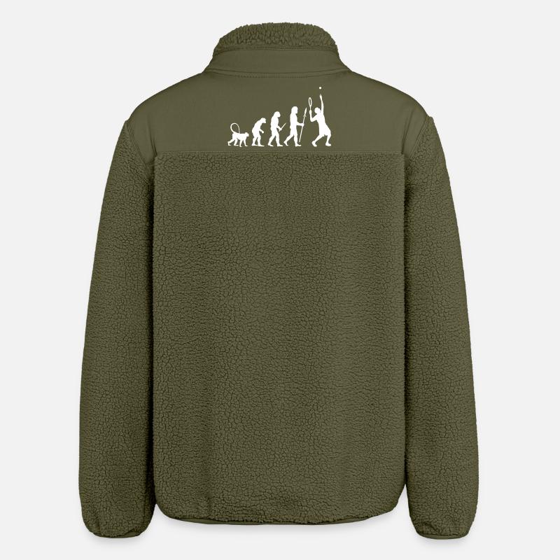 Tennis Evolution - Relaxed Fit Unisex Sherpa Jacket by Stanley/Stella - khaki