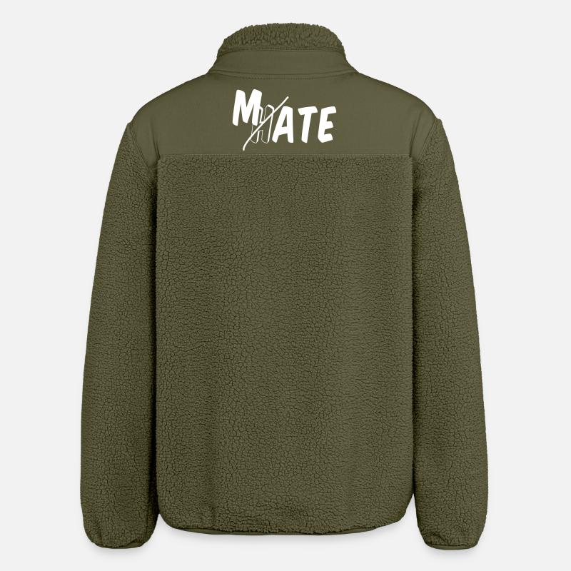Mate - don’t hate - Relaxed Fit Unisex Sherpajacke von Stanley/Stella - Khaki