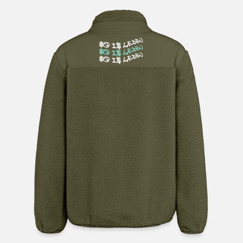 Zitat So is leben - Relaxed Fit Unisex Sherpajacke von Stanley/Stella - Khaki
