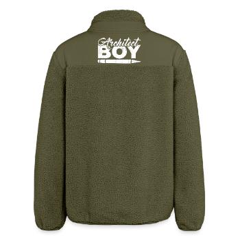 Architekt Junge - Relaxed Fit Unisex Sherpajacke von Stanley/Stella - Khaki - Hinten