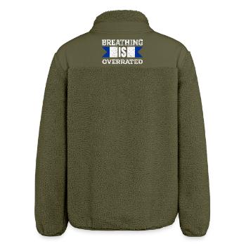Breathing is Overrated - Relaxed Fit Unisex Sherpa Jacket by Stanley/Stella - khaki - Back